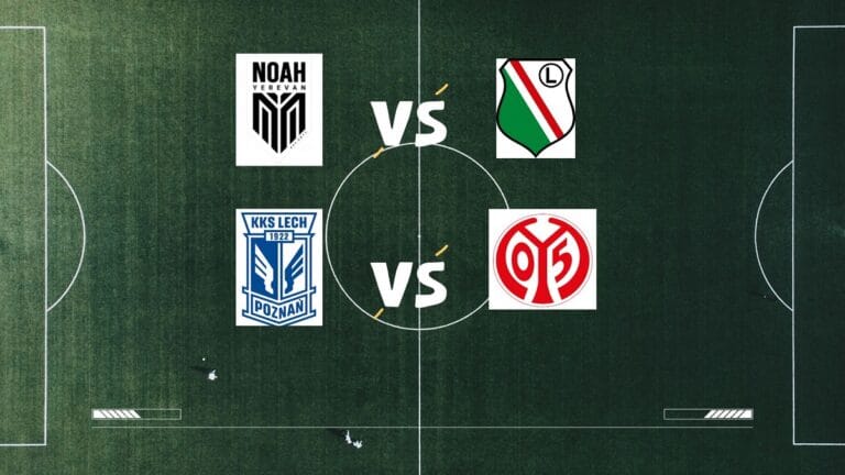 Typy bukmacherskie i analiza meczów Lech Poznań – Mainz oraz Legia Warszawa – Noah